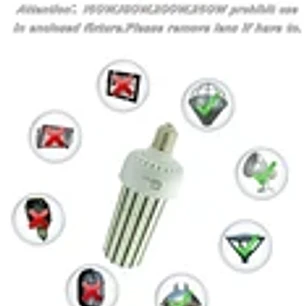 Bombilla LED Tipo Maíz Kukuppo 200W de Alto Voltaje (277V-480V) | 27,000 LM, Base Mogul E39, 6000K Luz Fría