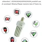 Bombilla LED Tipo Maíz Kukuppo 200W de Alto Voltaje (277V-480V) | 27,000 LM, Base Mogul E39, 6000K Luz Fría - Miniatura 2