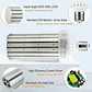 Bombilla LED Tipo Maíz Kukuppo 200W de Alto Voltaje (277V-480V) | 27,000 LM, Base Mogul E39, 6000K Luz Fría - Miniatura 6