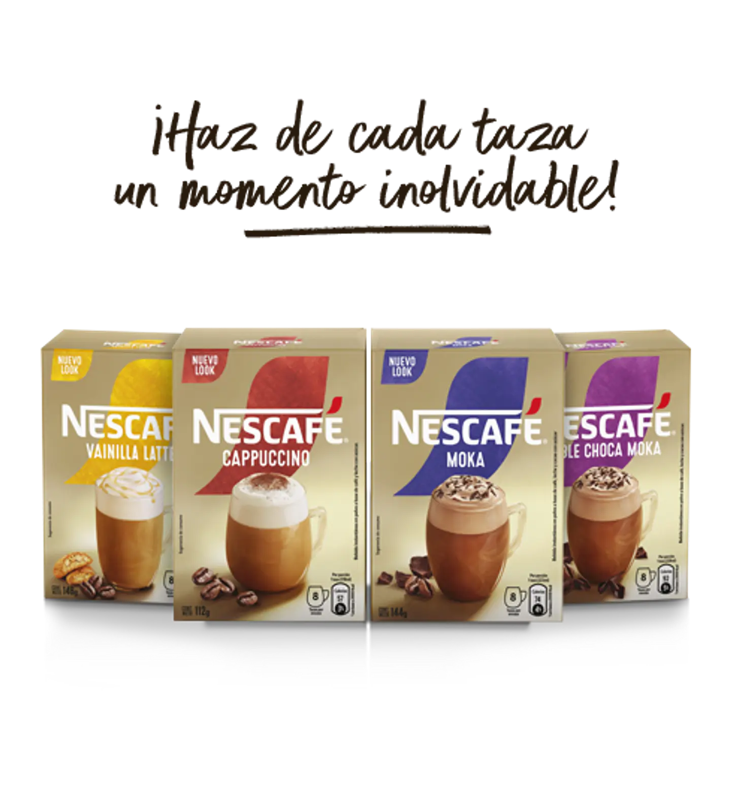 Café Instantáneo Nescafé Mix Especialidades (Vainilla Latte, Cappuccino, Moka, Double Choca Moka) 1