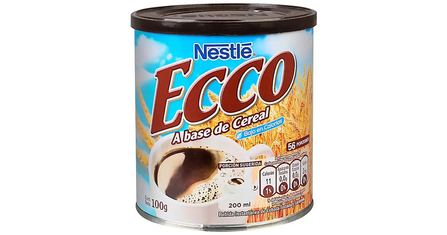Bebida Instantánea de Cereal Nestlé Ecco Tarro 100g 1