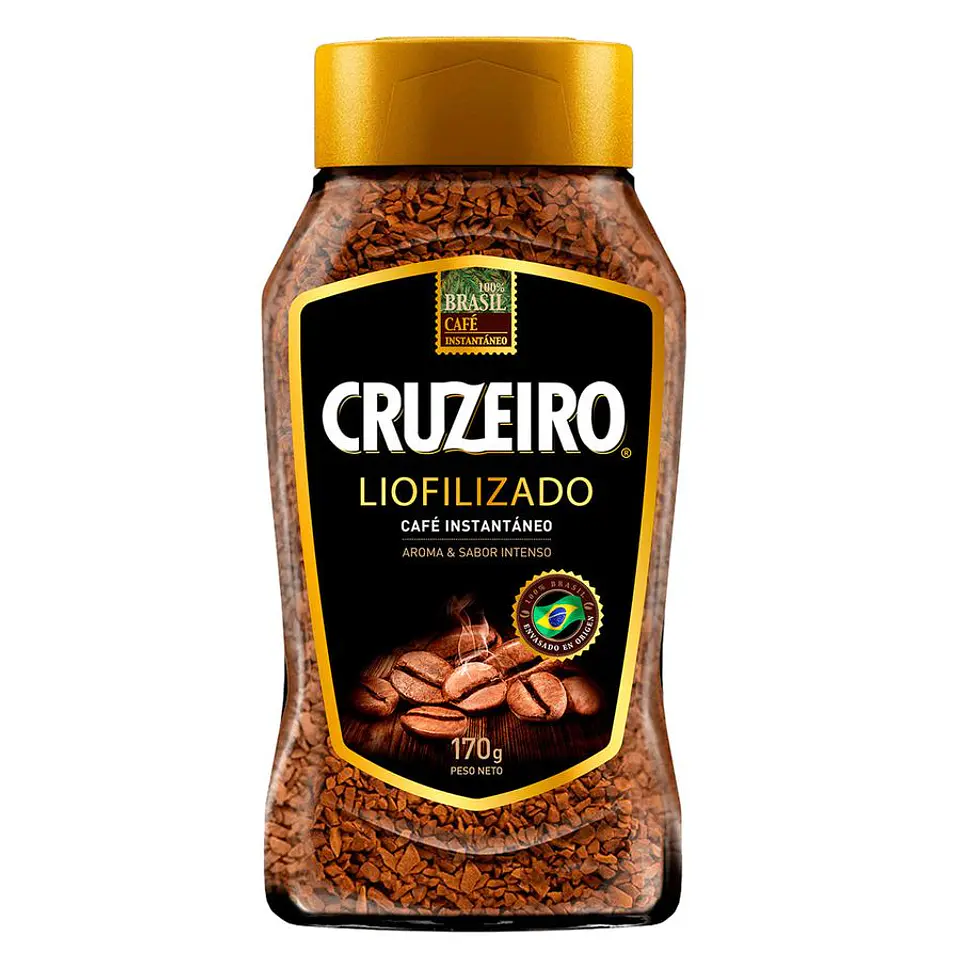 Café Instantáneo Liofilizado Cruzeiro 170g 1