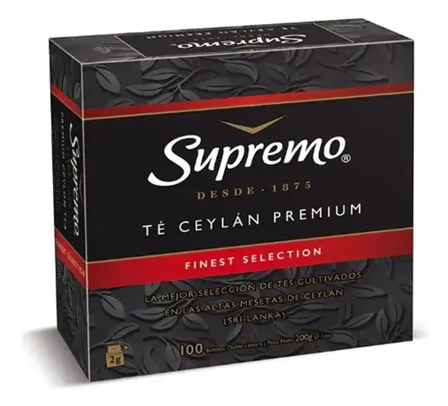 Té Ceylán Premium Supremo 100 Bolsitas (200g) 1