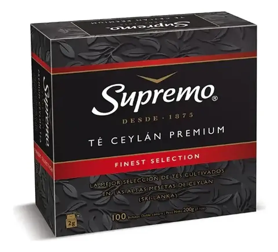 Té Ceylán Premium Supremo 100 Bolsitas (200g) 1
