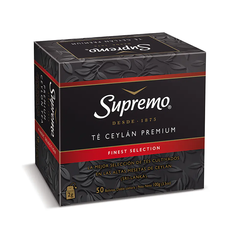 Té Ceylán Premium Supremo 50 Bolsitas (100g) 1