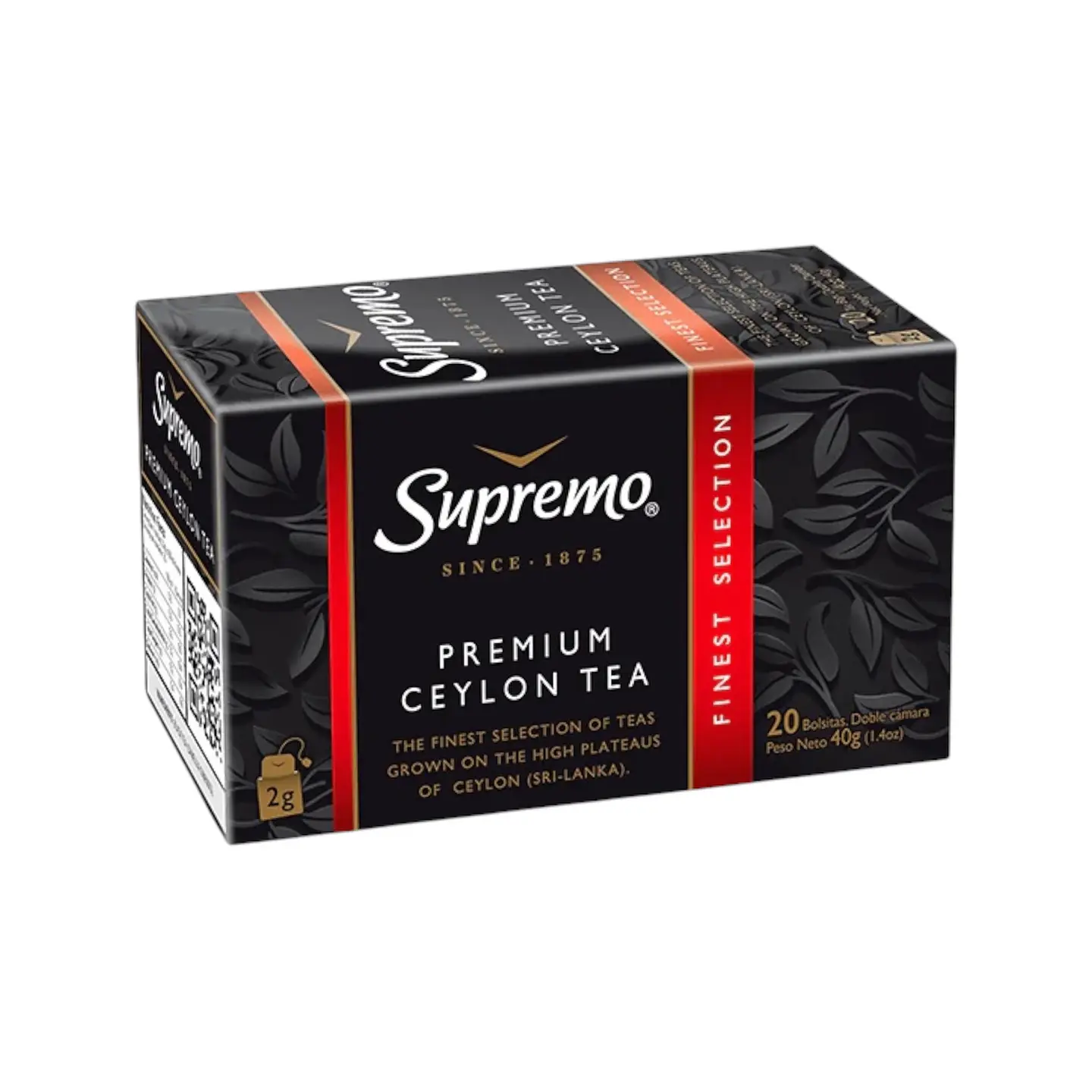 Té Ceylán Premium Supremo 20 Bolsitas (40g) 1
