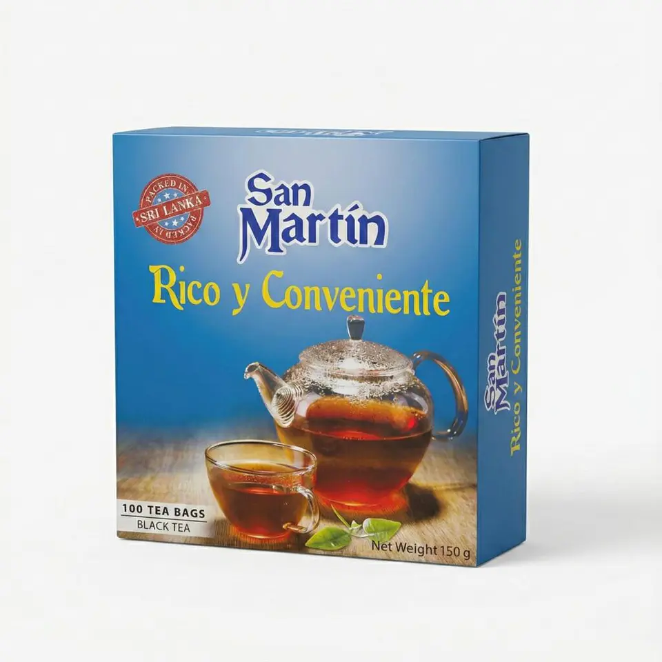 Té Negro San Martín Rico y Conveniente 100 Bolsitas (150g) 1