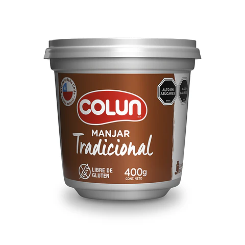 Manjar Tradicional Colun Libre de Gluten 400g