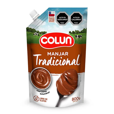 Manjar Tradicional Colun Bolsa Doypack 800g