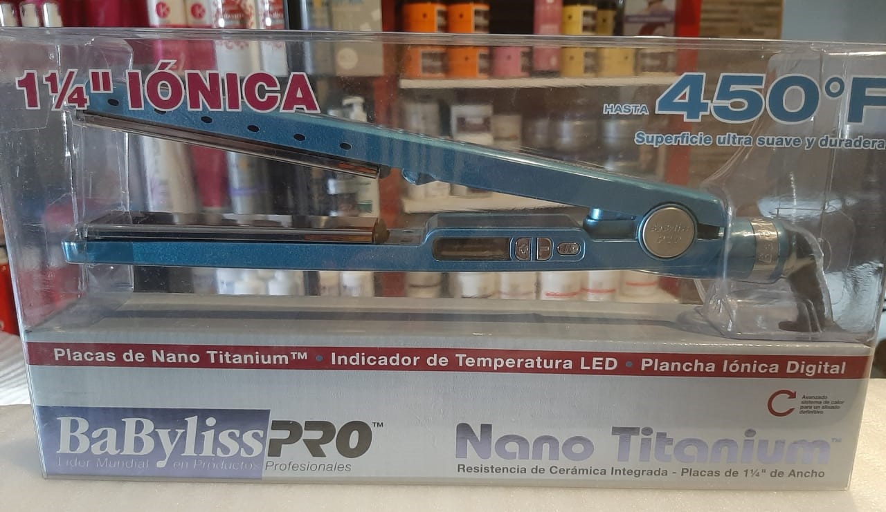 Plancha BabylissPRO  1  1/4 IONICA Hasta 450 ° F