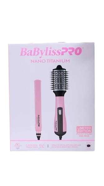 Kit Cepillo Secador Y Plancha 4091 Pink