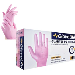 Guantes de Nitrilo Rosa