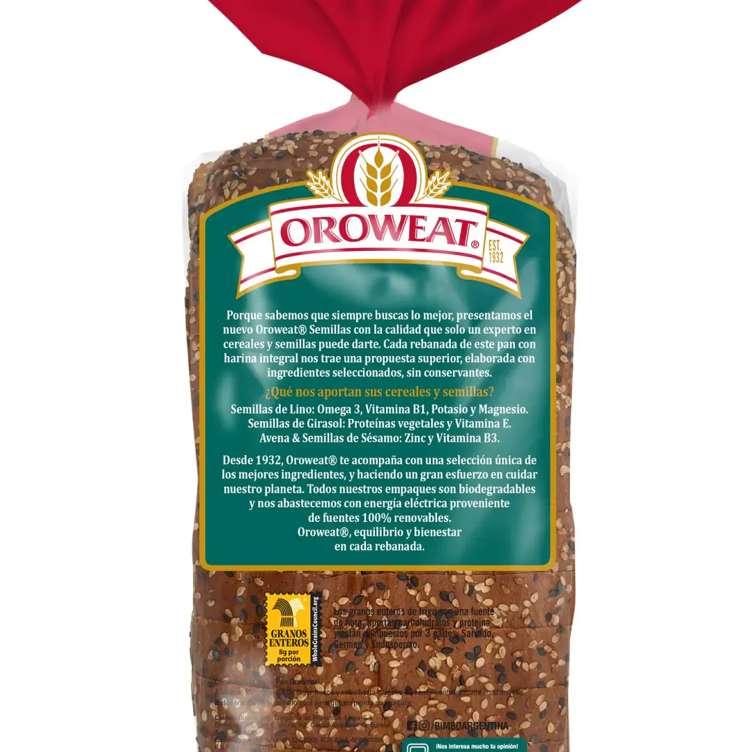 Pan Oroweat Semillas 4