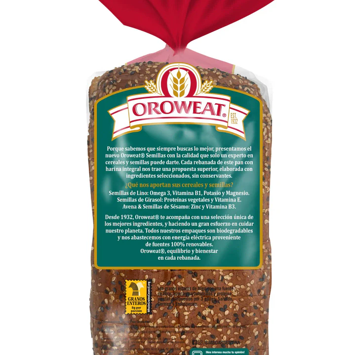 Pan Oroweat Semillas 4