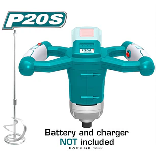 Mezcladora inalambrico Litio-ion 20V TOTAL Sin Bateria y cargador