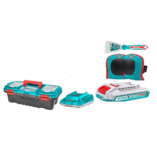 VENTOSA VIBRADORA INALAMBRICA 20V TOTAL 60KG 1BAT+1CARG+1MALETA