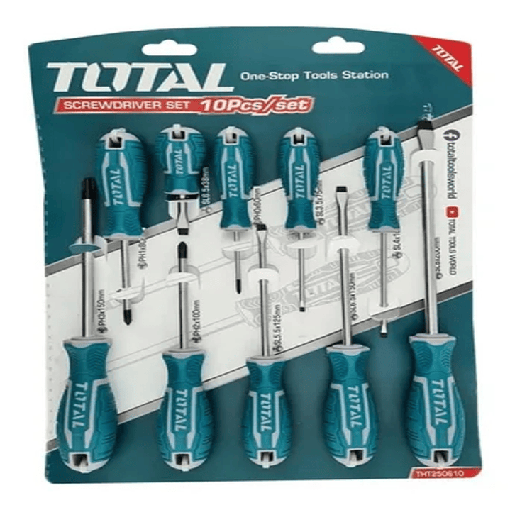 Juego de Destornilladores de 10 piezas Total 1
