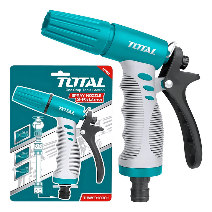 Pistola De Riego Jardín 3 Posiciones Total Thws010301 1