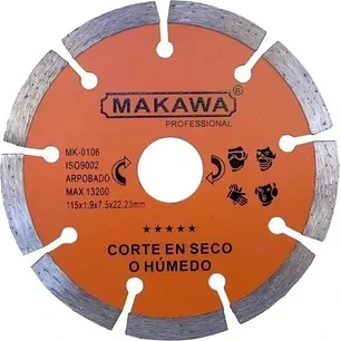 DISCO DIAMANTADO 4 5 - 115MM MAKAWA