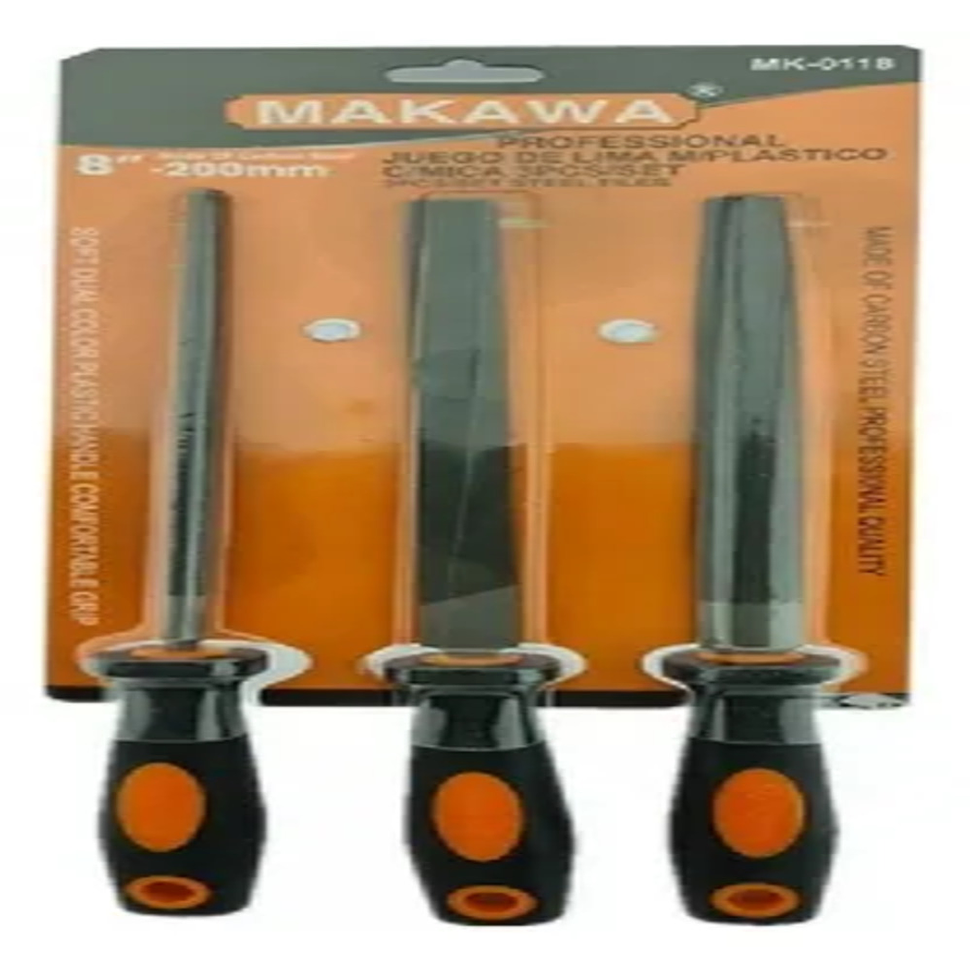 Juego De Limas Para Madera 8 Pulgada 3 Piezas MAKAWA 1