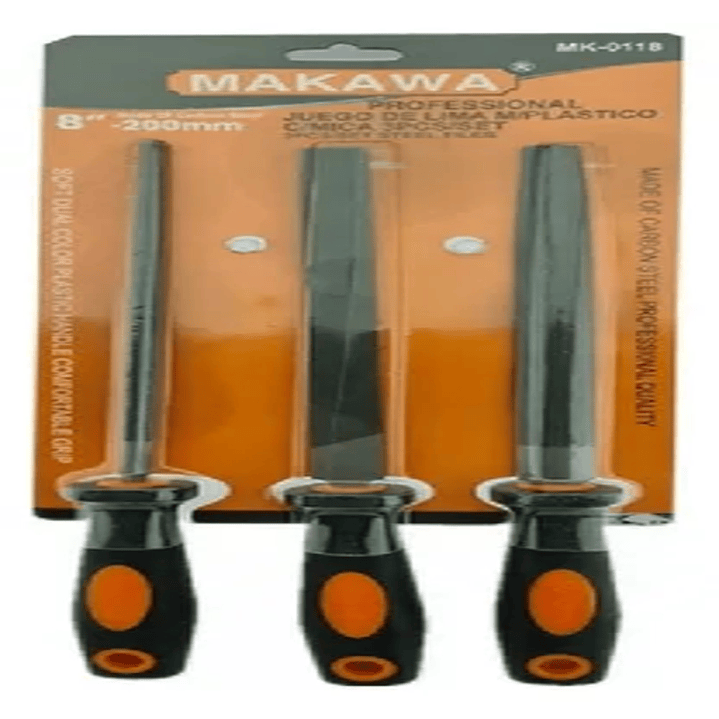 Juego De Limas Para Madera 8 Pulgada 3 Piezas MAKAWA 1
