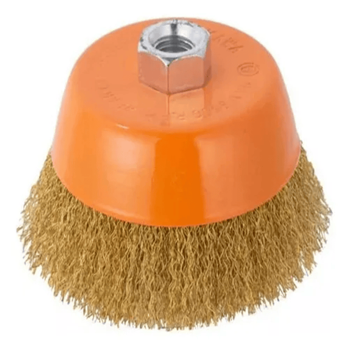 Escobilla De Copa Rizada 100mm Esmeril Makawa Mk-0312 1