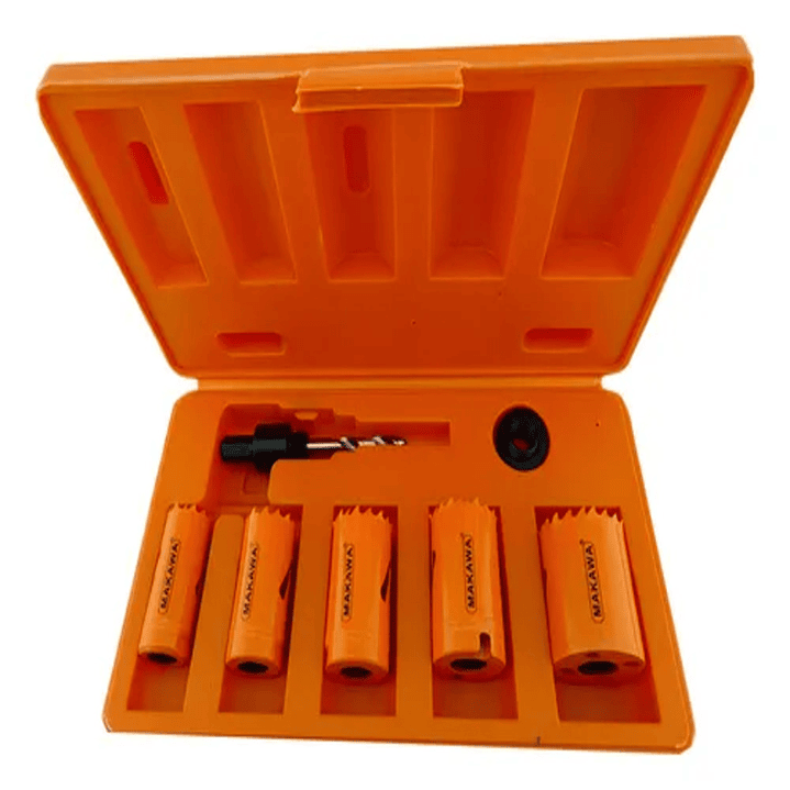 Kit Set Juego Sierra Copa Bi-metal 7 Piezas Makawa 1