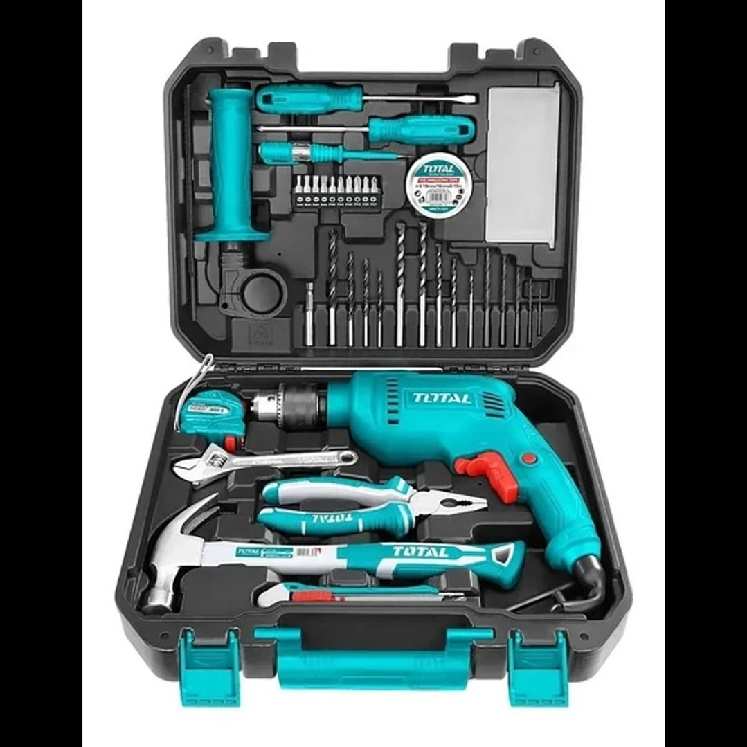 Kit Taladro Percutor 680w + Herramientas - 115 Piezas Total 1