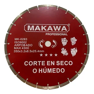 DISCO DIAMANTADO 14P ROJO