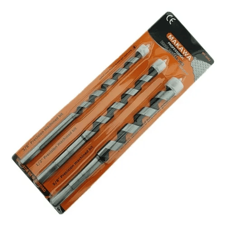Broca Madera 3 Piezas Makawa Mk-0662 1