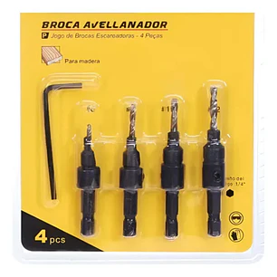 JGO BROCAS PILOTO AVELLANADOR POR 4PCS MAKAWA