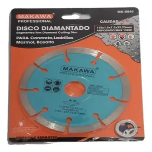 DISCO DIAMANTADO 115MM CELESTE SEGMENTADO MAKAWA