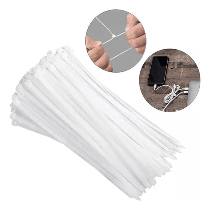 AMARRA PLASTICA 2.5X100MM BLANCO 1