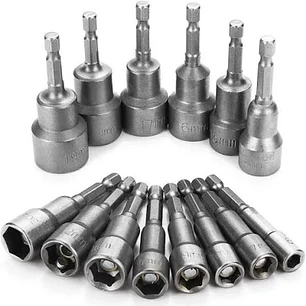 JGO DADOS CON PUNTAS HEXAGONAL POR 18PCS MAKAWA