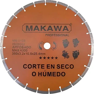 DISCO DIAMANTADO 14 - 350MM MAKAWA
