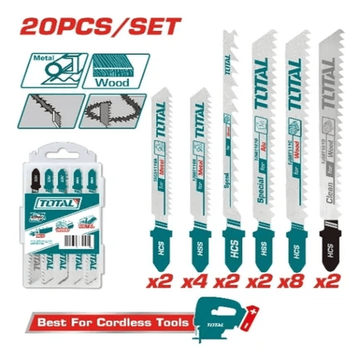 JGO HOJA SIERRAS CALADORAS POR 20PCS TOTAL 1