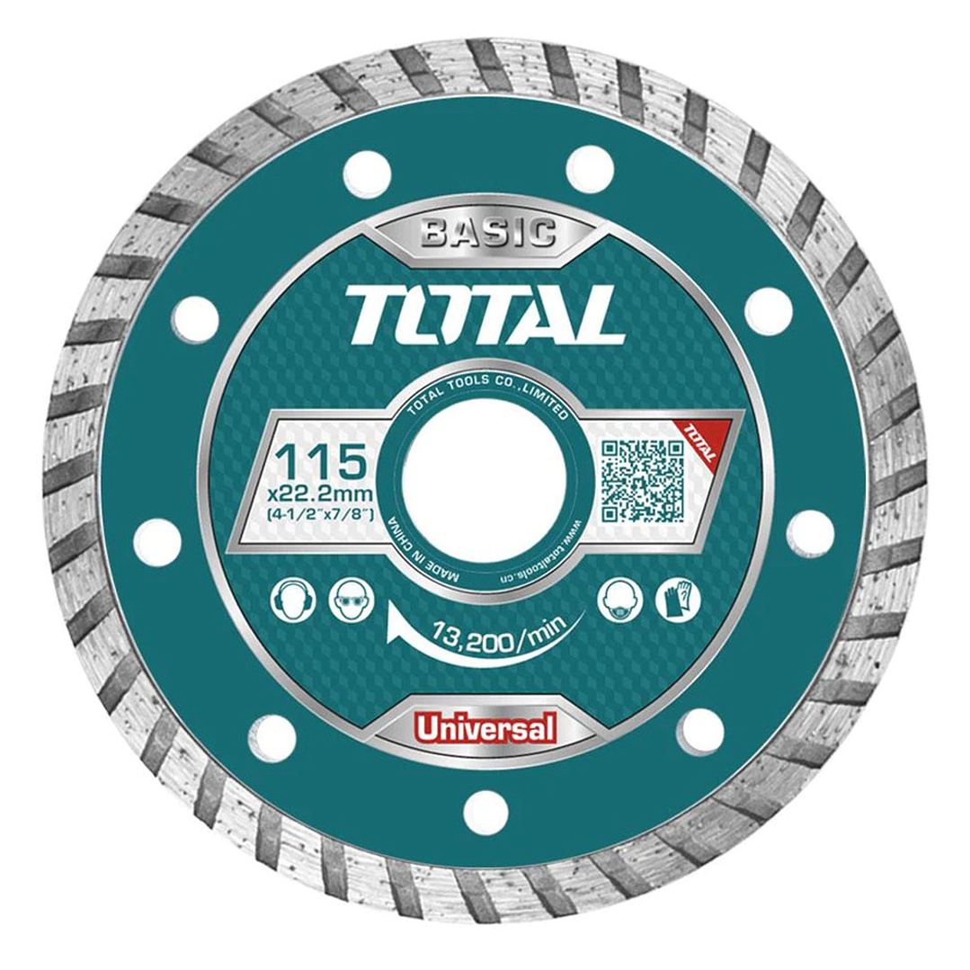 Disco De Corte Diamantado Turbo 4 1/2 115mm Total Tac2131153 1