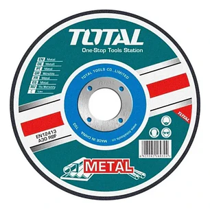 DISCO CORTE P/ METAL ABRASIVO 125MM X 1.2MM TOTAL