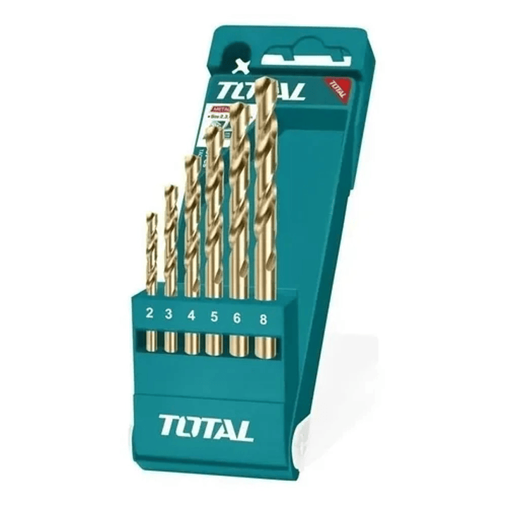 Set Juego Brocas Para Metal 6 Piezas Total Tacsd0065 1