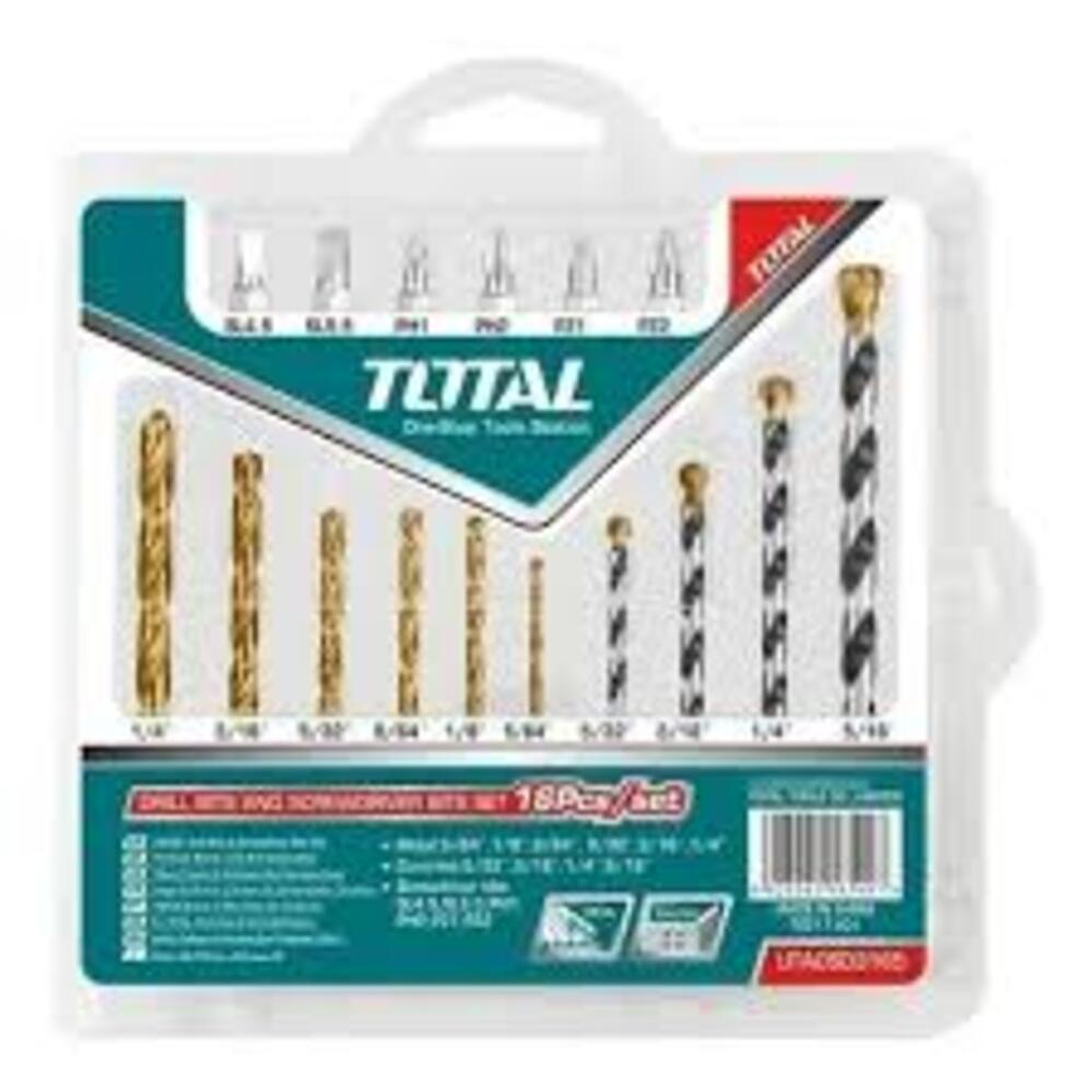 Set Puntas Mechas Metal Concreto 16 Piezas Total Tacsd3165 1