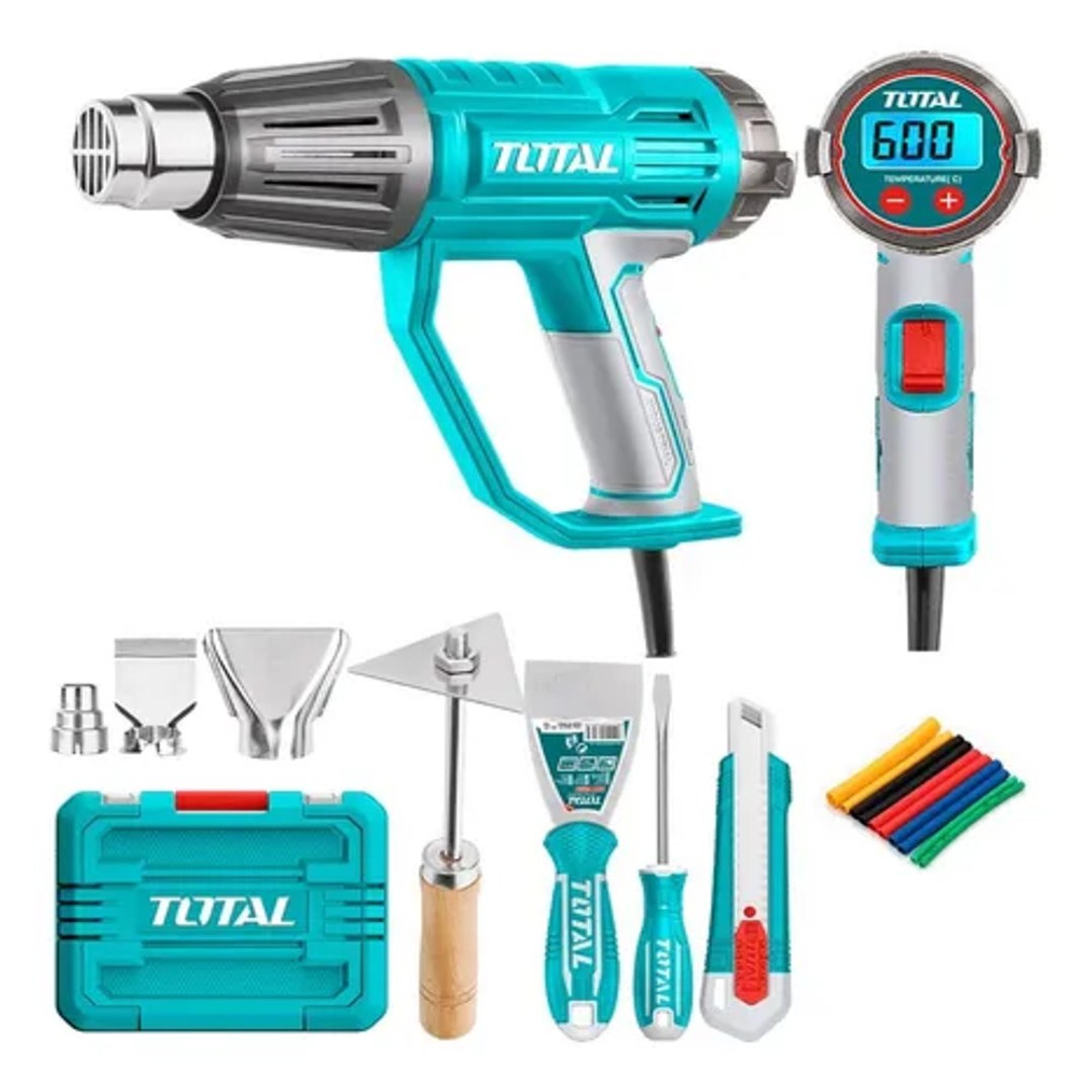 Pistola De Calor 2000w Digital Maletin Total Tb200561 1
