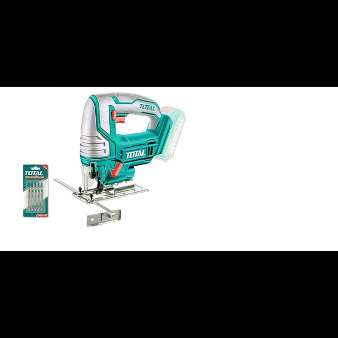 Sierra Caladora Inalambrica 20v C/5 Hojas Total Tjsli8501 1