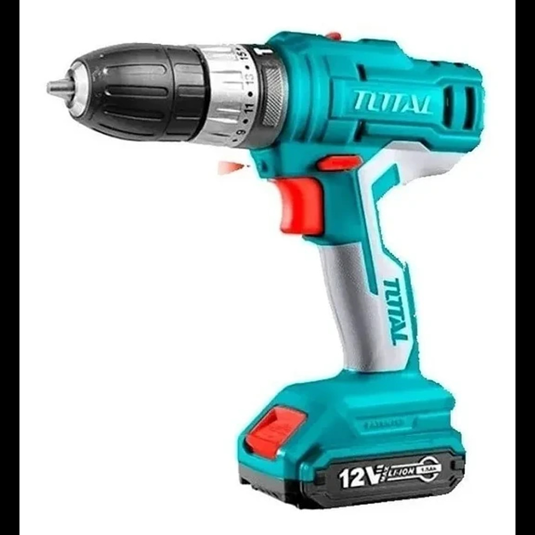 Taladro Atornillador Impacto Inalambrico 10mm 12v 2bat Total TIDLI1222 1