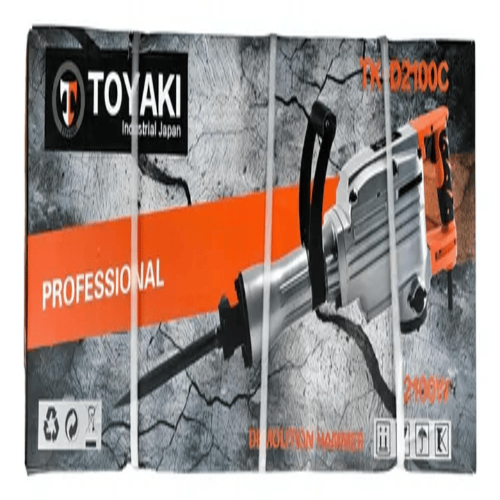 MARTILLO DEMOLEDOR 2100W 14KG NARANJO TOYAKI 1