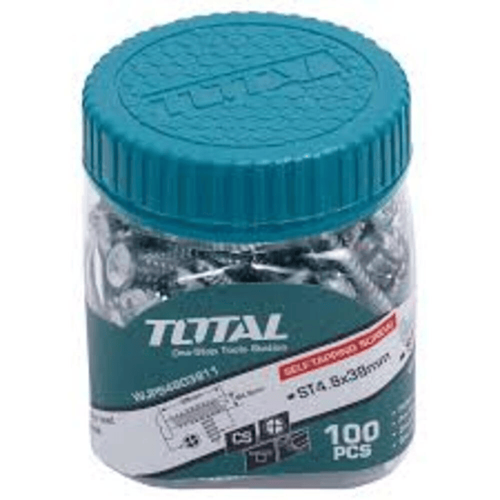 TORNILLO ROSCALATA 100PCS ST4.8X38MM TOTAL 1