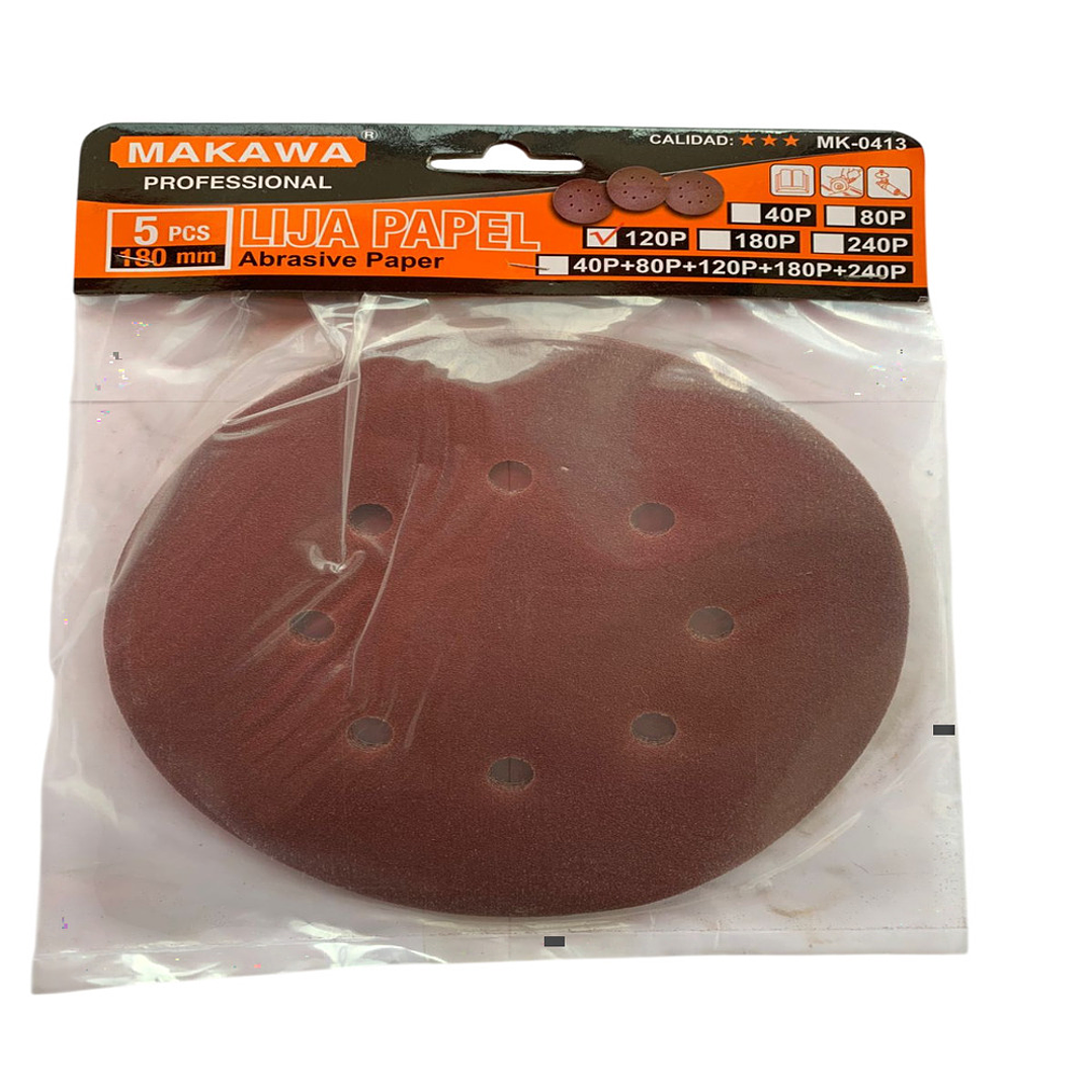 LIJA DE VELCRO POR 5PCS 7