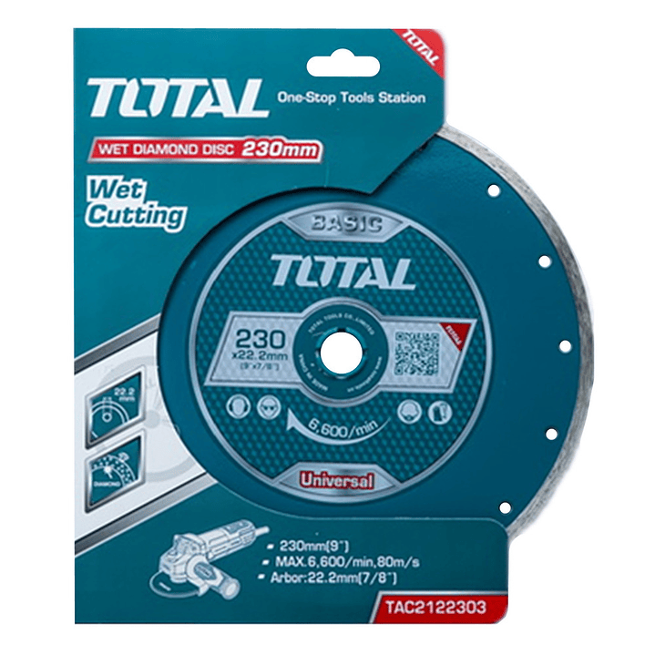 Disco Diamantado Corte Humedo 9 230mm Total Tac2122303 1