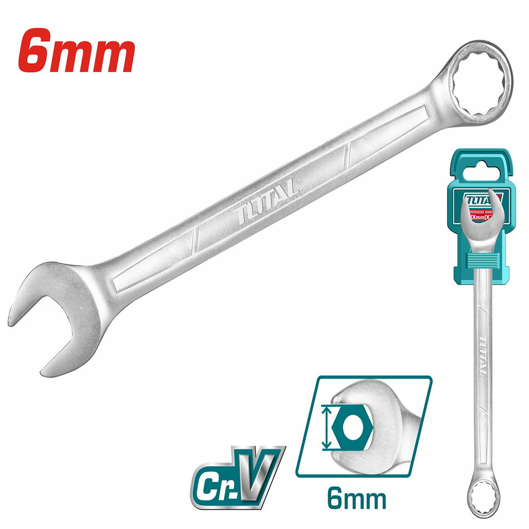 Llave Combinada 6mm Industrial Total Tcspa061 1