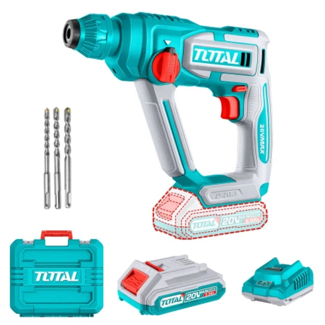 Rotomartillo 20v Sds Plus Bat + Cargador Total Trhli201681 1