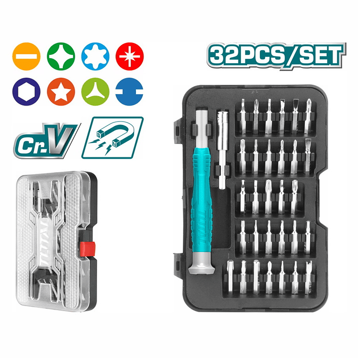 Set De Destornilladores De Precision 32 Piezas Total 1
